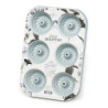 Mini Muffin X6 Antiadher 26.5X18.6X2.5Cm Gris (PLM) 11399