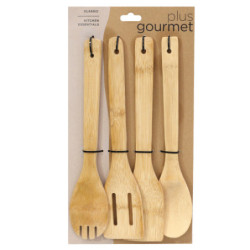 Set X 4 Utensilios De Bamboo (PLM) 13438