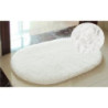 Alfombra Shaggy Oval Blanco 40X60Cm (BRK) 8554